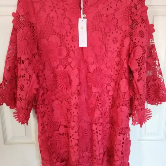NWT! J.Marie Dress ONLY $59! Retail $168! Seraphina Floral 3D Lace Sz XS - Picture 2 of 9